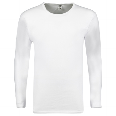 ROYAL t-shirt extra lang m. lange mouw, wit