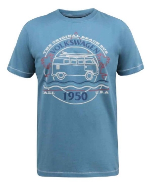 D555 T-shirt 'VW Camper Van', petrol