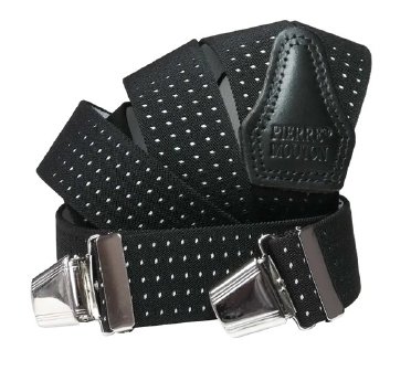 Bretels in Y-vorm met clips, diverse kleuren met stipjes