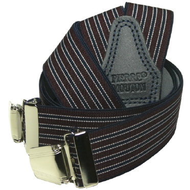 Bretels in Y-vorm met clips, diverse kleuren met strepen