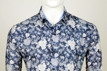 Eden Valley overhemd regular fit, blauw brocante