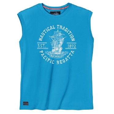 Redfield tanktop print 'Pacific Regatta', blauw