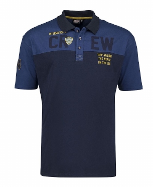 Adamo Polo CREW blauwe top, navy