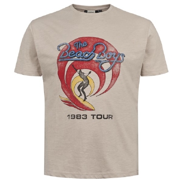 North 56Denim printed t-shirt 'Beach Boys', navy