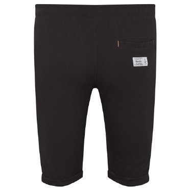 North 56°4 sweat shorts m. tricot boord, zwart