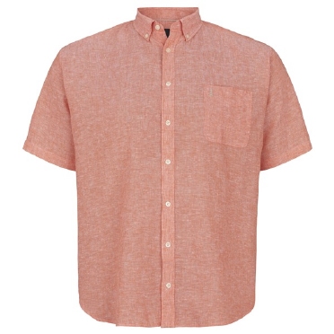 North 56°4 shirt KM katoen/linnen, oranje