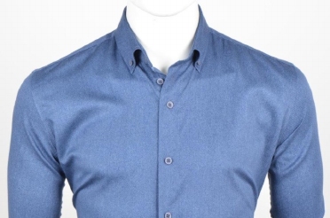 Eden Valley overhemd regular fit, uni blauw