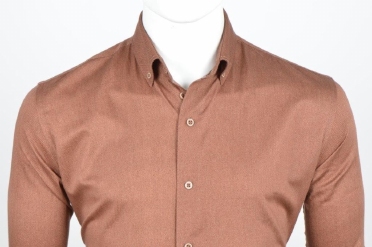 Eden Valley overhemd regular fit, uni moccabruin