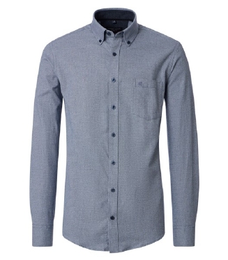 Casa Moda overhemd Casual Fit cashmere, blauw