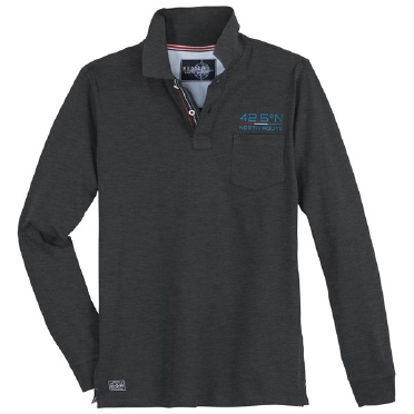 Redfield Polo piqué borstzak LM, antraciet