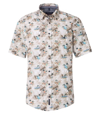 Casa Moda overhemd Casual Fit, Palm VW-bus