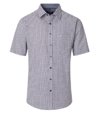 Casa Moda overhemd Casual Fit wybertjes, blauw