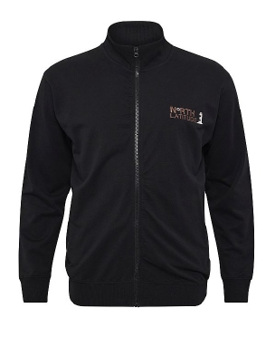 North Latitude vest m. ritszakken + print, zwart
