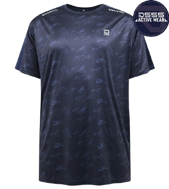 D555 Sport T-shirt Dry wear lichtgewicht, zwart
