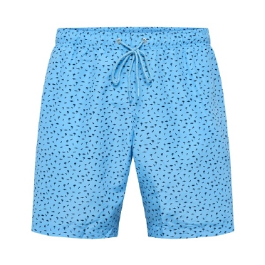 North Latitude Zwemshorts all-over print, turquoise