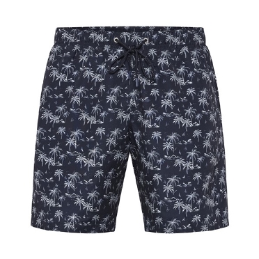 North Latitude Zwemshorts all-over print, navy