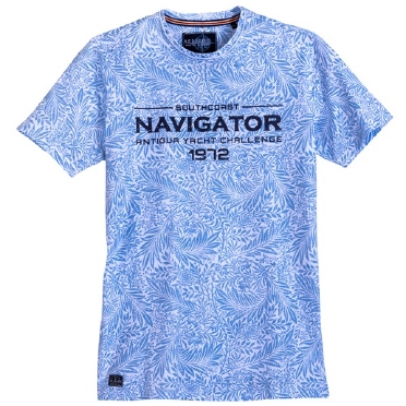 Redfield t-shirt 'Navigator', licht blauw