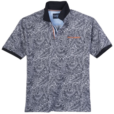 Redfield Polo all-over print blad, navy