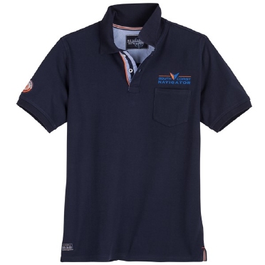 Redfield Polo m. borstzak 'Navigator', d. blauw