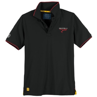 Redfield Polo piquee 'Redfield', zwart