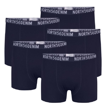North 56Denim boxershort set 5-pack, navy