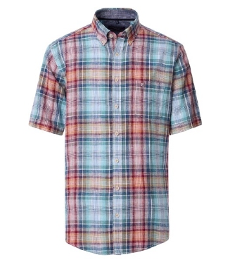 Casa Moda zomer shirt Linnen editie, geruit
