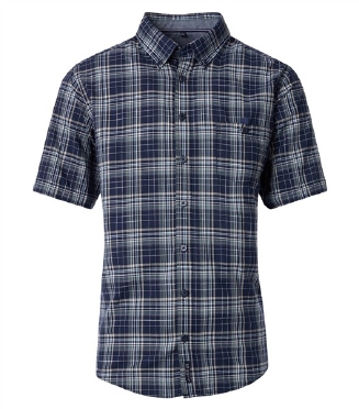 Casa Moda overhemd Casual Fit geruit, navy