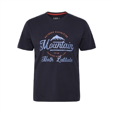 North Latitude T-shirt 'Mountain', night sky