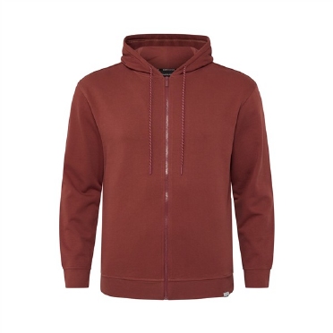 North Latitude sweater m. capuchon, burnt henna