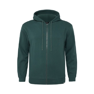North Latitude sweater m. capuchon, bottle green