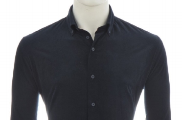 Eden Valley Overhemd Manchester fijnrib, dark blue