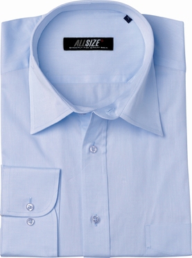 Stijlvol overhemd, effen licht blauw