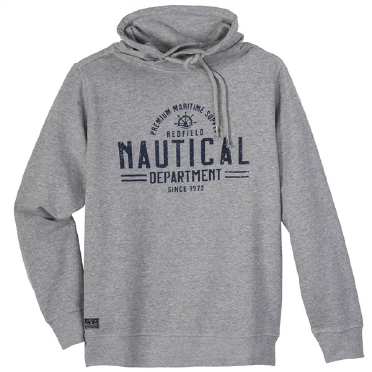 Redfield col sweatshirt "Nautical", grijs melée