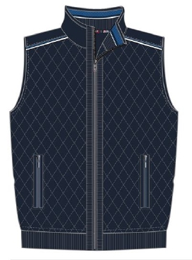 Meantime bodywarmer met rits, navy