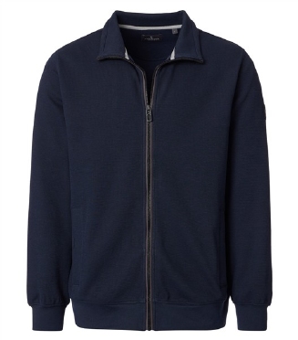 Casa Moda Cardigan vest met rits, navy