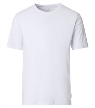 Casa Moda T-shirt ronde hals 2-pack, effen wit