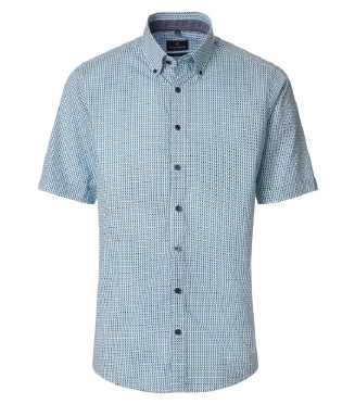 Casa Moda overhemd Casual Fit printje, blw/groen