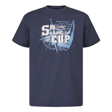 North Latitude T-shirt 'Sailing Cup', navy
