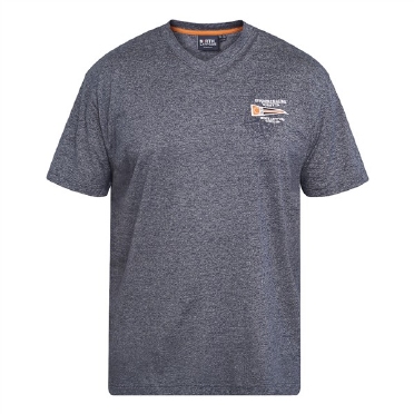 North Latitude T-shirt met V-hals, navy blue