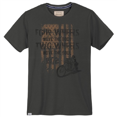 Redfield t-shirt 'Four Wheels', vintage grey