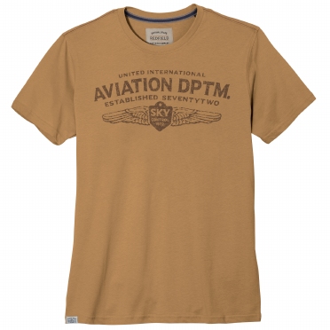 Redfield t-shirt 'Aviation', mosterd