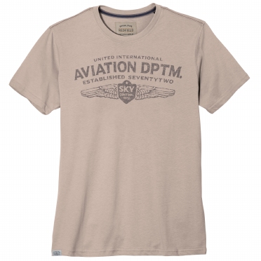Redfield t-shirt 'Aviation', beige bruin