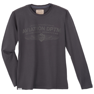 Redfield t-shirt 'Aviation' LM, vintage grijs