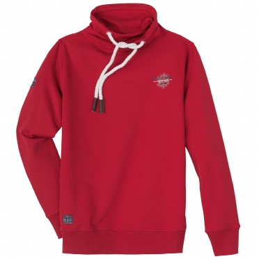 Redfield Col sweatshirt 'Maritime', hibiscus red