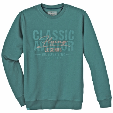 Redfield sweater 'Flying Legends', mineral green
