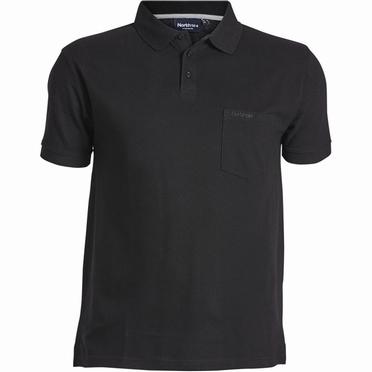 North 56°4 Basic Polo piqué, zwart