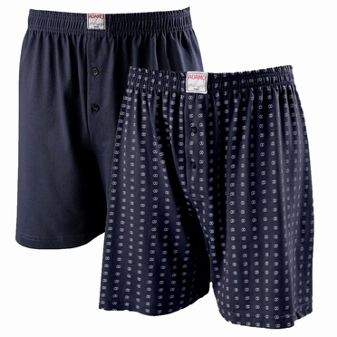 DEAN boxershort 2-pack, navy/navy (2 stuks)