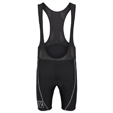 Fietsshorts m. suspenders, zwart