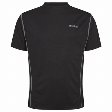 Sportshirt, effen zwart