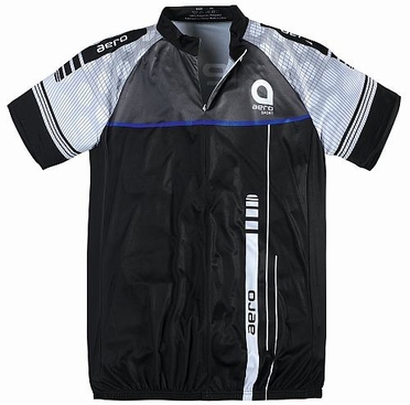 Fietsshirt, wit-zwart